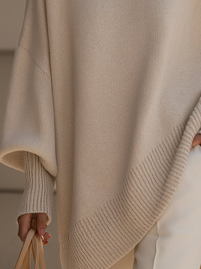 Clarisse | Pull Ample Drapé à Col Large