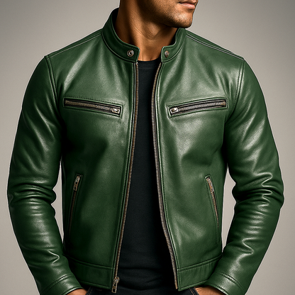 Octave | Veste Vintage en Cuir Homme