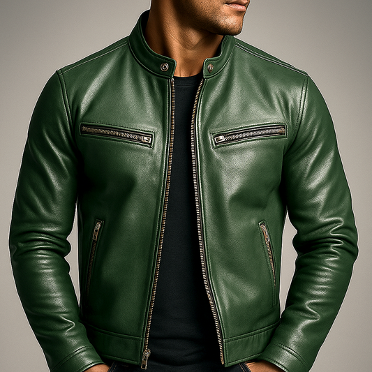 Arthur | Veste Vintage en Cuir Patiné Homme