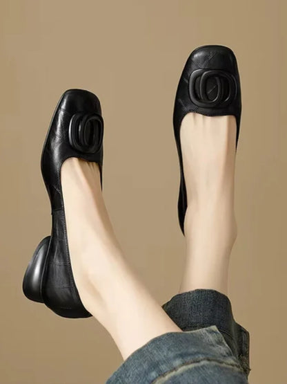 Camille | Ballerines à boucle ovale