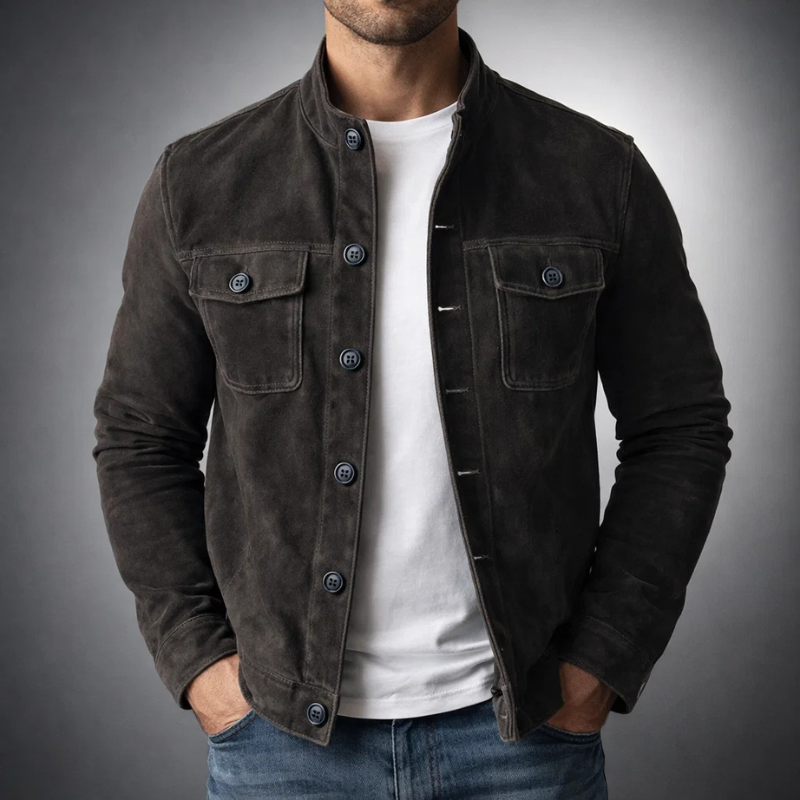 César | Blouson Bomber en Daim Homme