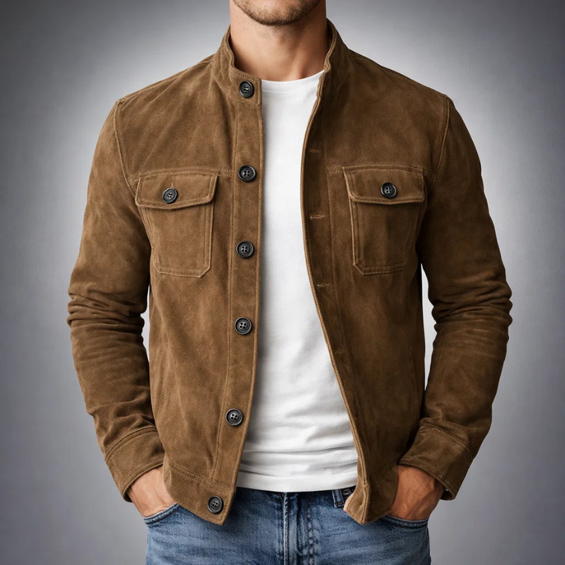 César | Blouson Bomber en Daim Homme
