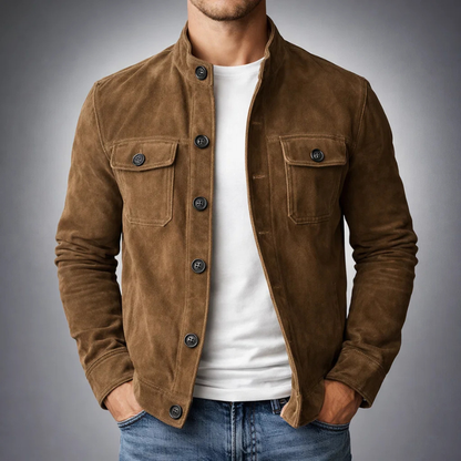 César | Blouson Bomber en Daim Homme