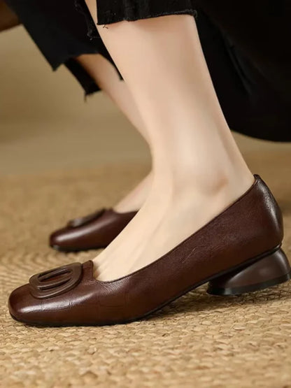 Camille | Ballerines à boucle ovale
