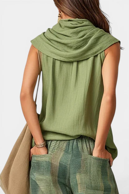 Trove - Ensemble Top Col Drapé & Pantalon Large à Carreaux
