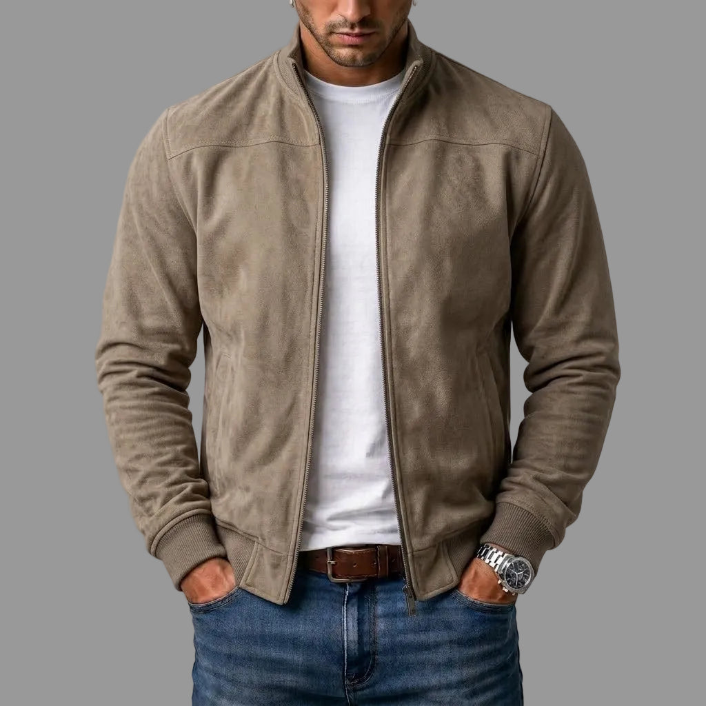 Baptiste | Blouson Bomber Effet Suédine Homme