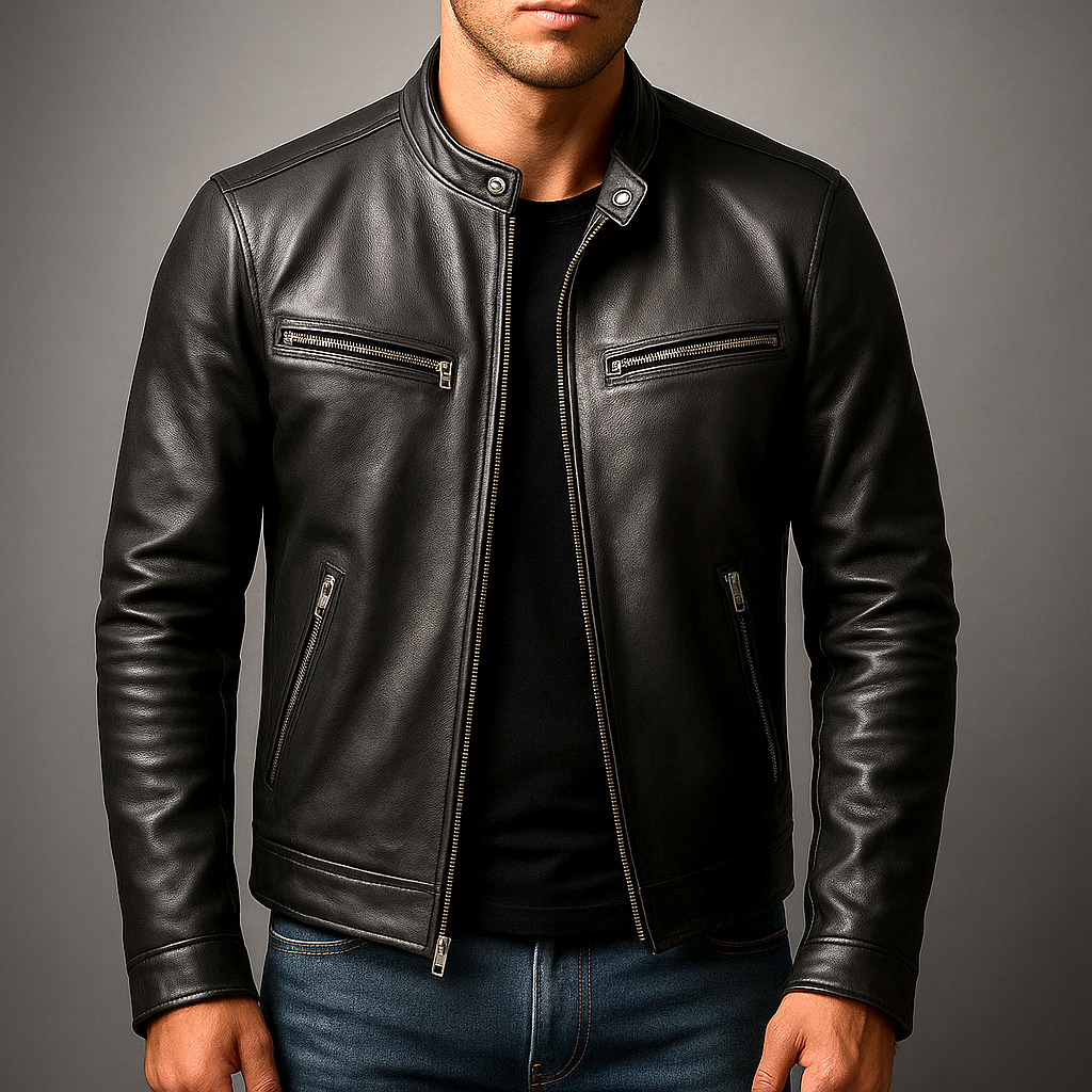 Arthur | Veste Vintage en Cuir Patiné Homme