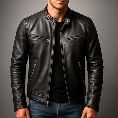 Arthur | Veste Vintage en Cuir Patiné Homme
