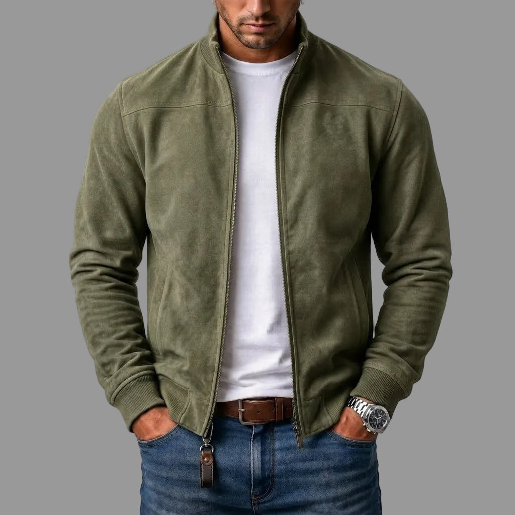 Baptiste | Blouson Bomber Effet Suédine Homme