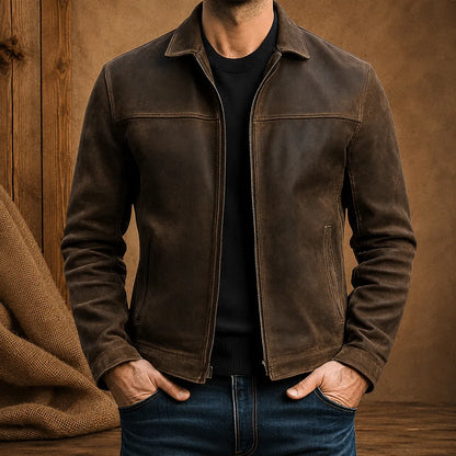 Léon | Veste Légère Zippée à Col Montant Homme