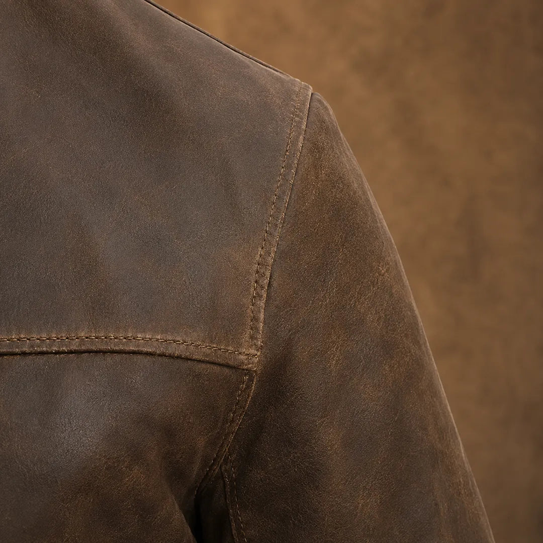 Léon | Veste Légère Zippée à Col Montant Homme