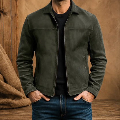 Léon | Veste Légère Zippée à Col Montant Homme