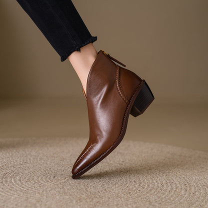 Carole | Bottines en Cuir Véritable