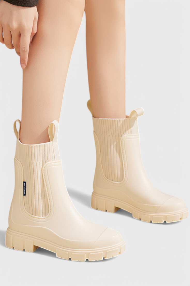 Maelie Bottes Chelsea Imperméables à Semelle Antidérapante