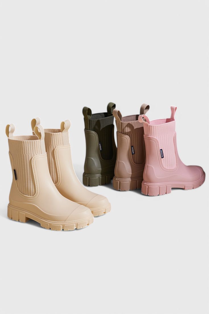 Maelie Bottes Chelsea Imperméables à Semelle Antidérapante