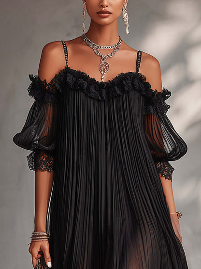 Aurore | Robe Longue en Mousseline Col en V