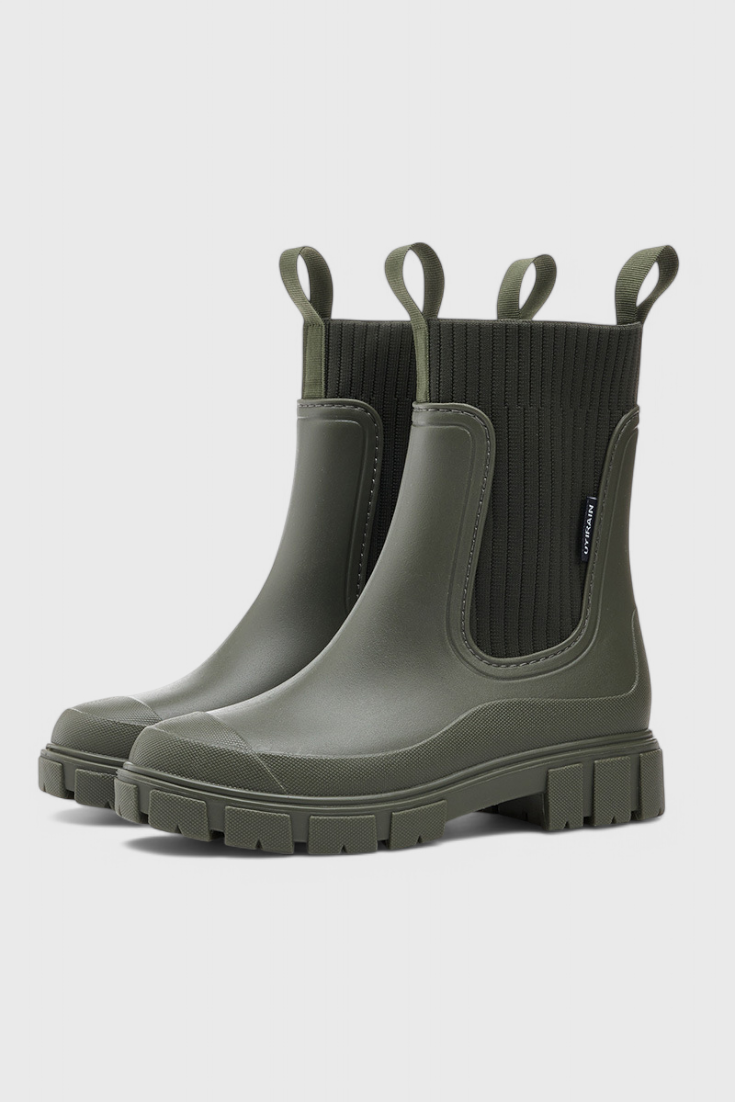 Maelie Bottes Chelsea Imperméables à Semelle Antidérapante