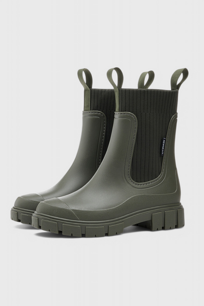 Maelie Bottes Chelsea Imperméables à Semelle Antidérapante