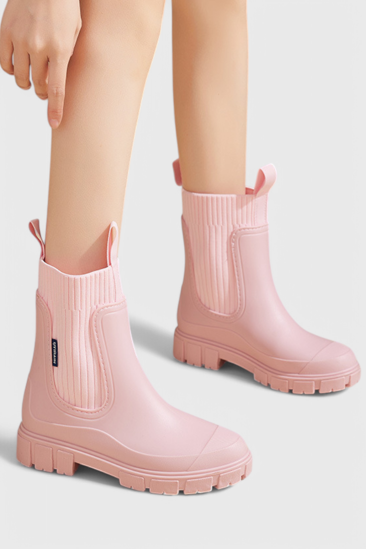 Maelie Bottes Chelsea Imperméables à Semelle Antidérapante