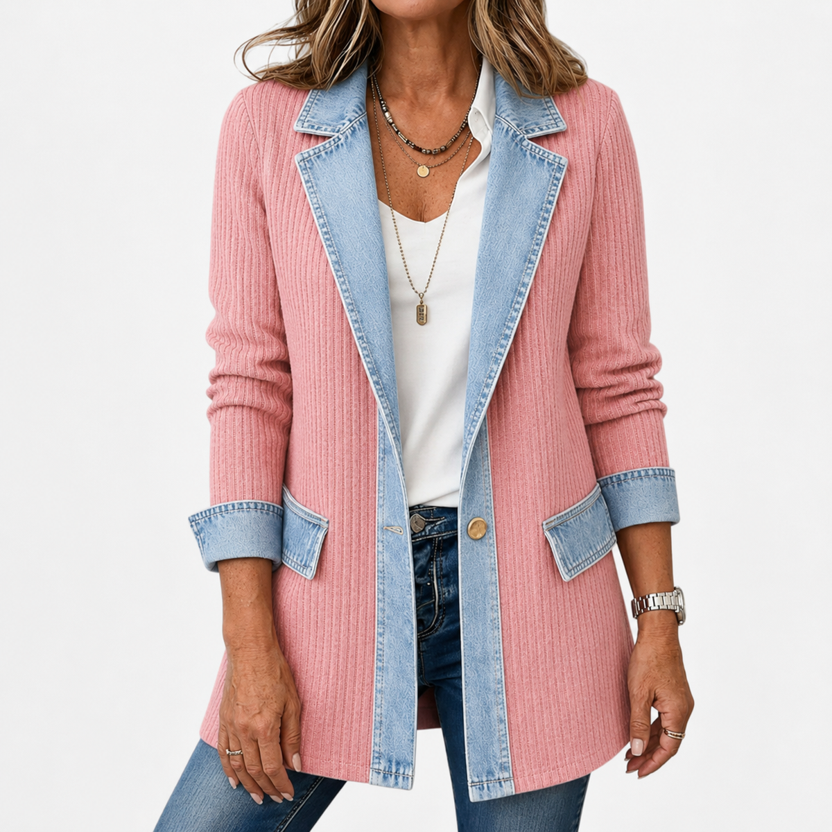 Marguerite | Veste Mixte Maille et Jean