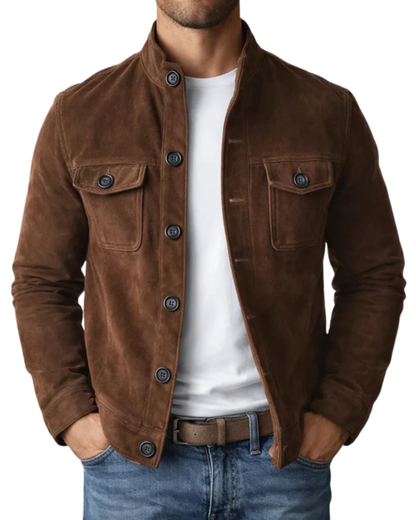 César | Blouson Bomber en Daim Homme