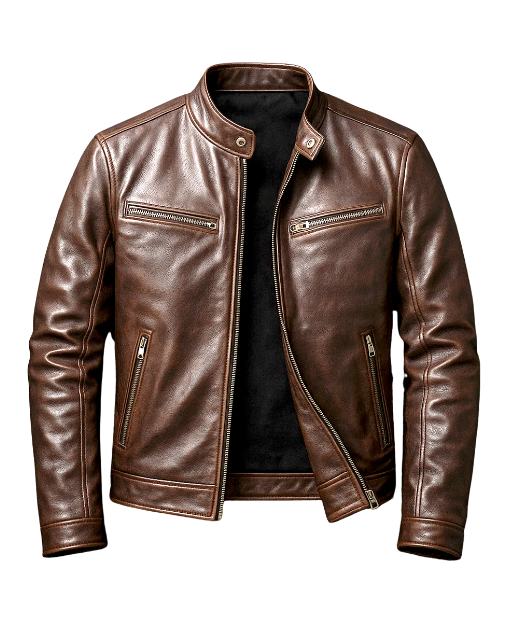Octave | Veste Vintage en Cuir Homme