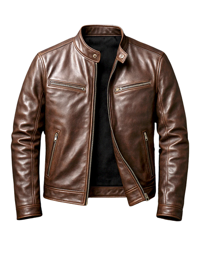 Octave | Veste Vintage en Cuir Homme