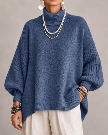 Catherine | Pull Col Roulé Élégant