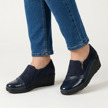 Petra - Mocassino comoda donna con zeppa
