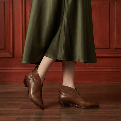 Carole | Bottines en Cuir Véritable