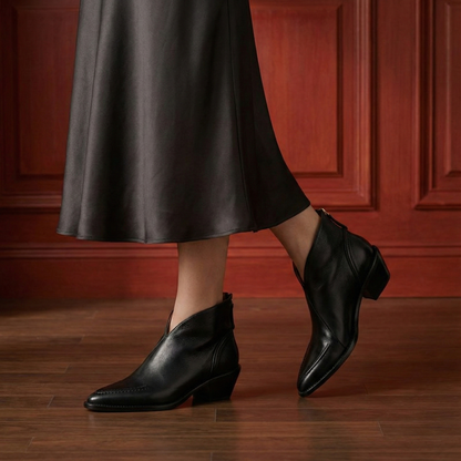 Carole | Bottines en Cuir Véritable