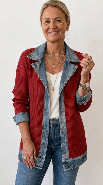 Marguerite | Veste Mixte Maille et Jean