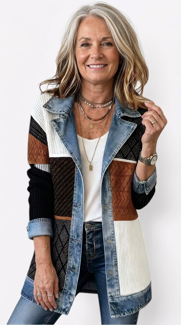 Marguerite | Veste Mixte Maille et Jean