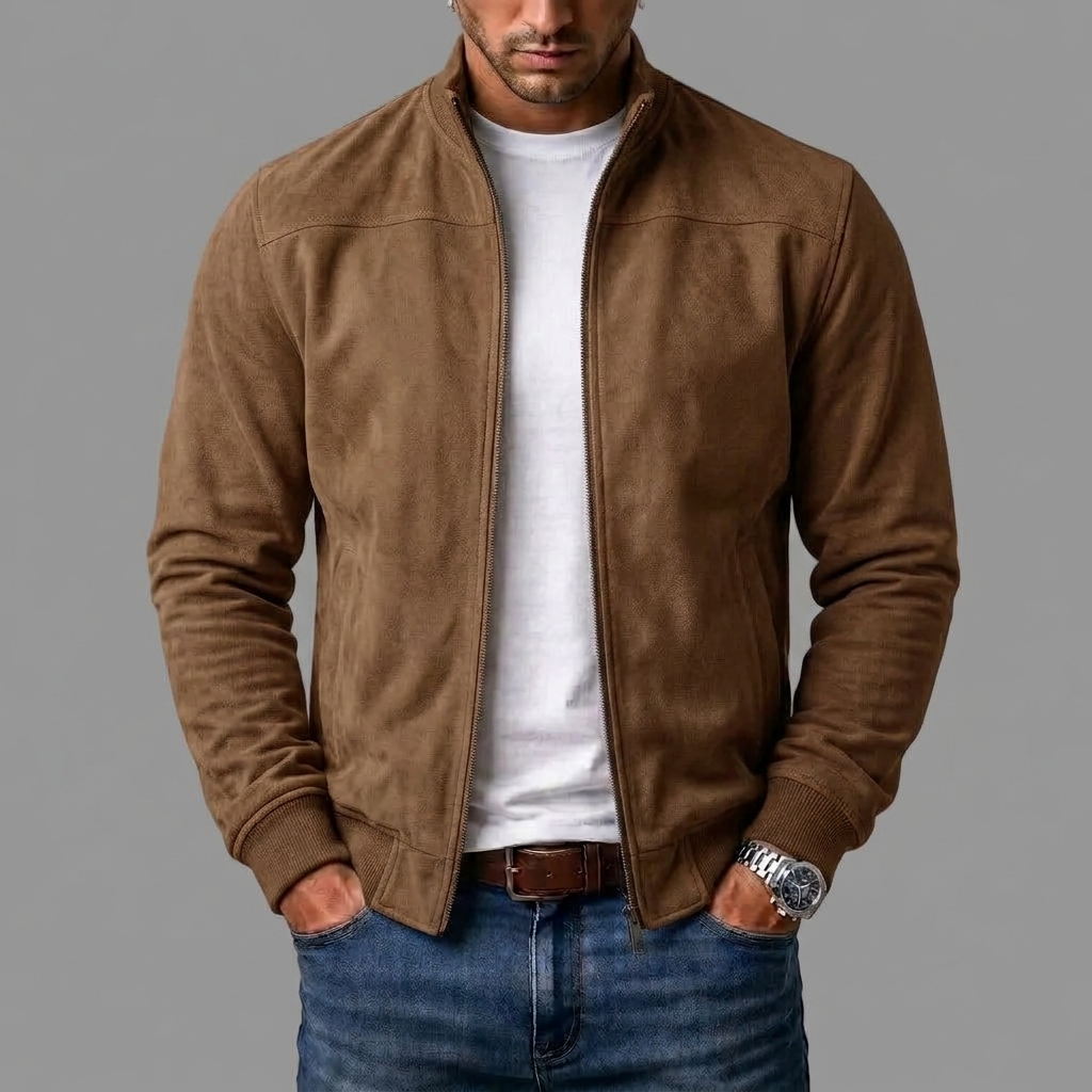 ROUSSEL PARIS | Blouson bomber en cuir brossé