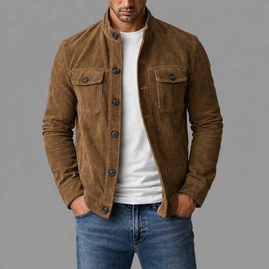 César | Blouson Bomber en Daim Homme