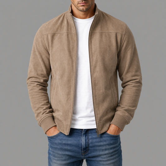 Gabriel | Veste en Daim à Boutons Homme