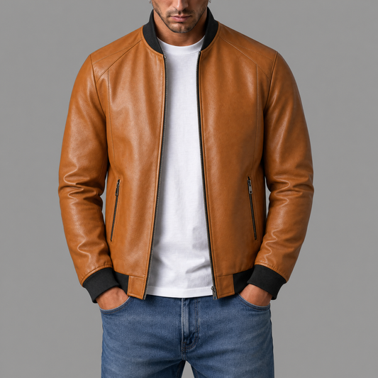 Mathis | Blouson Bomber en Cuir Homme