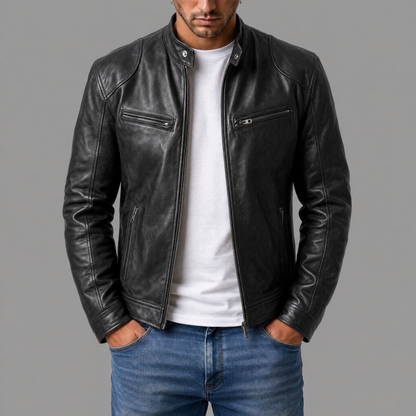 Damien | Veste en Cuir Décontractée Homme