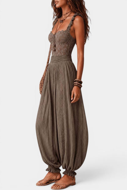 Nine - Ensemble Buste Dentelle Pantalon Bouffant