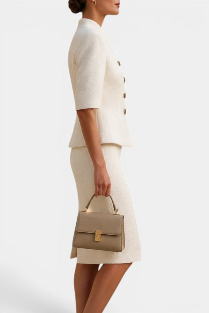 Ysabeau - Ensemble Tailleur Veste Péplum & Jupe Crayon