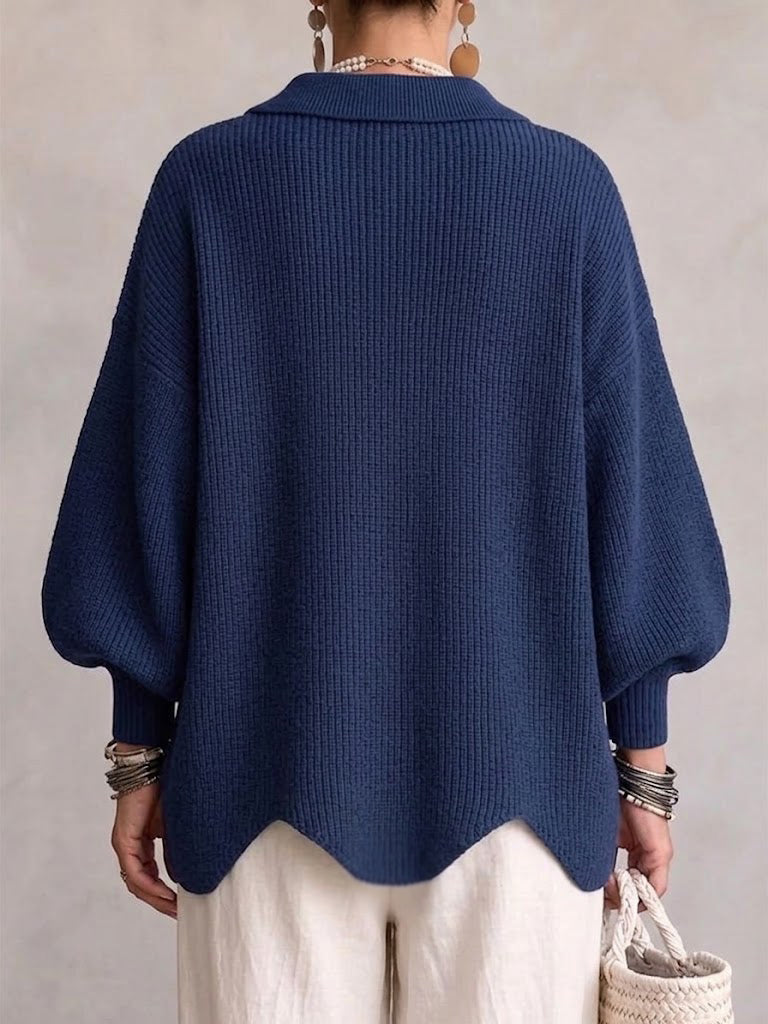 Capucine - Cardigan Boutonné Oversize à Col
