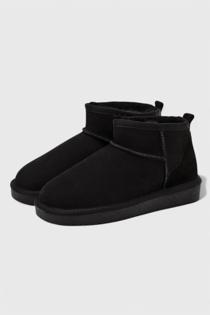 Adelaide Bottines en Cuir d’Agneau avec Doublure Shearling et Imperméables